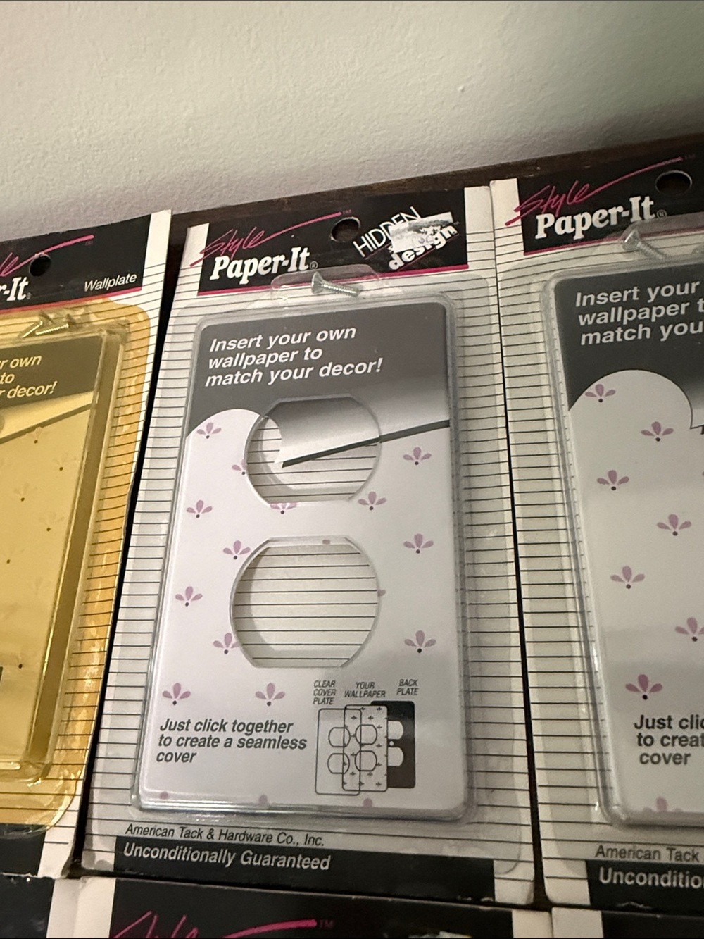 Lot of 6 Style Paper-It Wallplate Switch Cover Duplex Match Your Own Decor 1998 - Picture 5 of 10